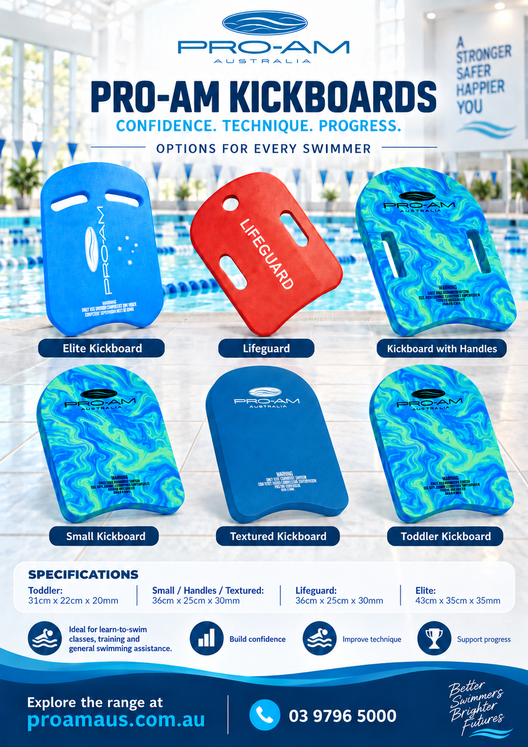 Pro-Am Swimming Kickboards - Image 2