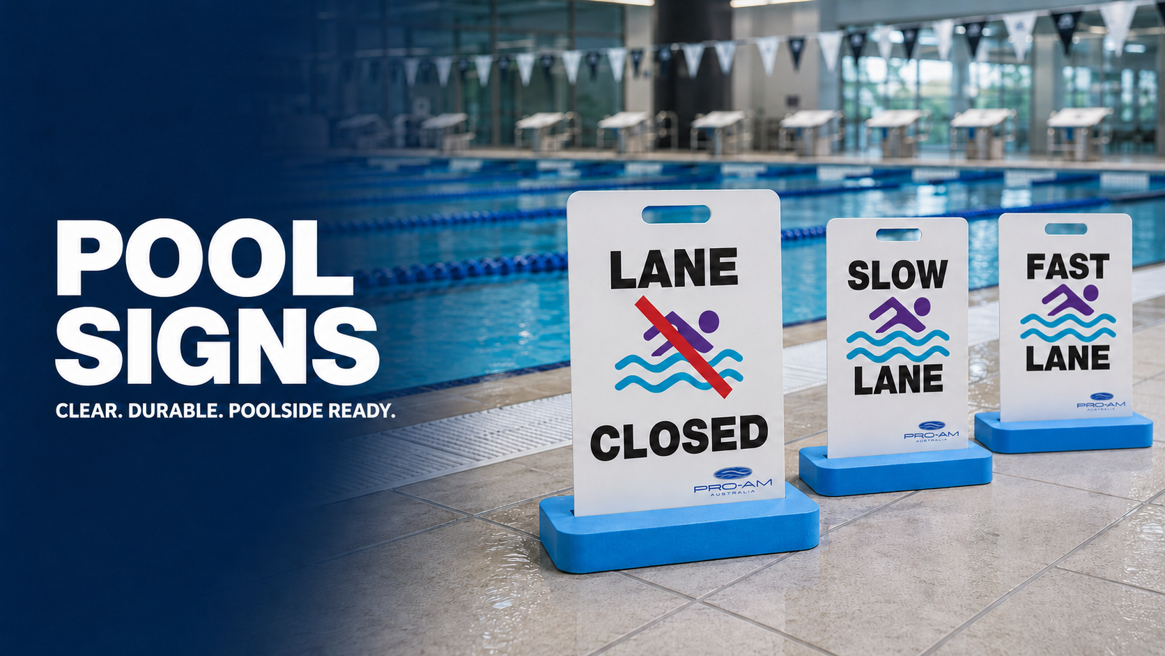 Pro-Am Pool Signs